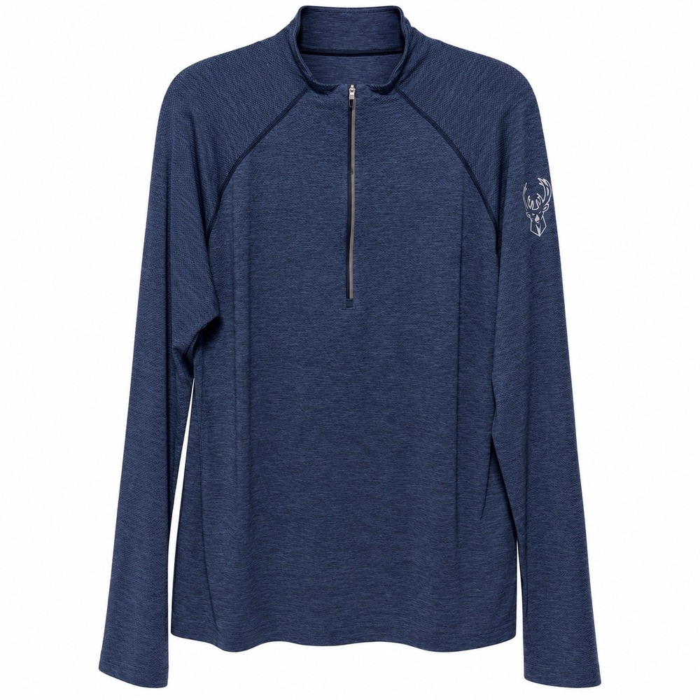 Lululemon Milwaukee Bucks Metal Vent Tech 1/2 Zip Pullover Blue Mens XXL